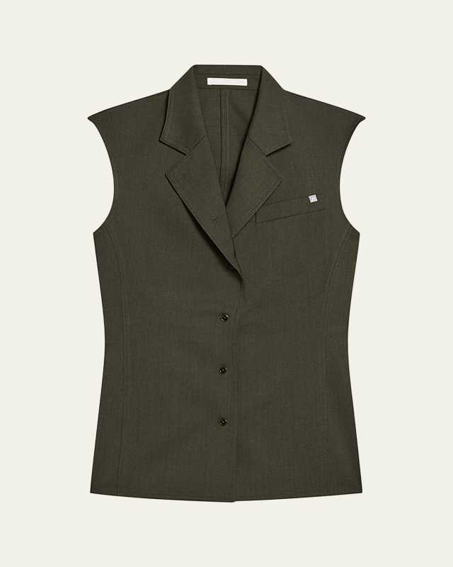 Sleeveless Modest Suiting Vest